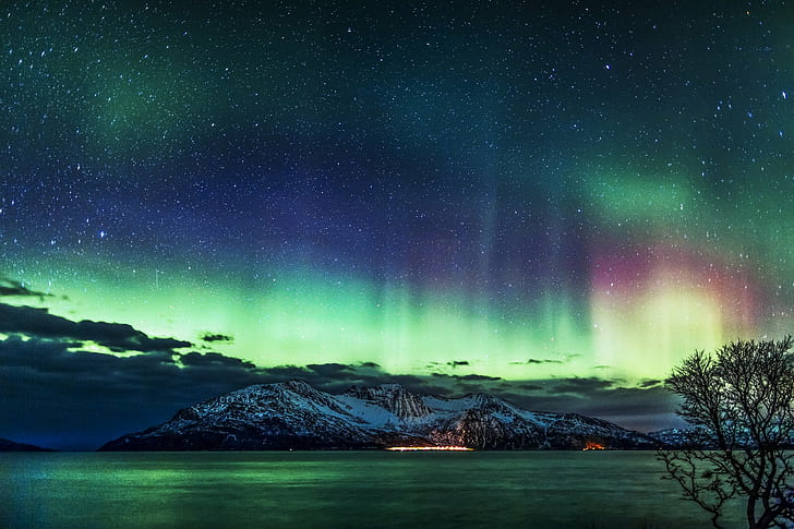 Aurora Borealis Arctic, nature, sky, northern, outdoors Free HD Wallpaper