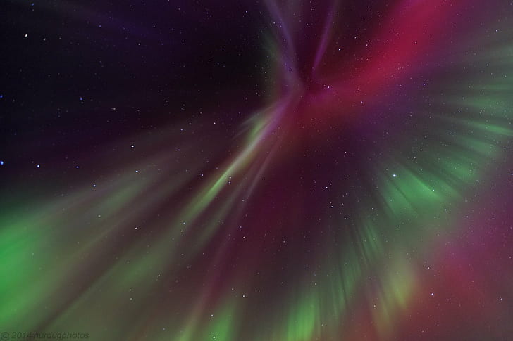 Aurora Borealis in USA, outdoors, northern, nature, sky Free HD Wallpaper
