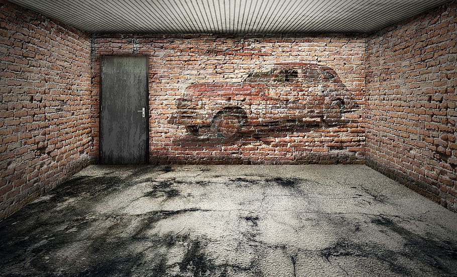 auto, garage, history, abandoned Free HD Wallpaper