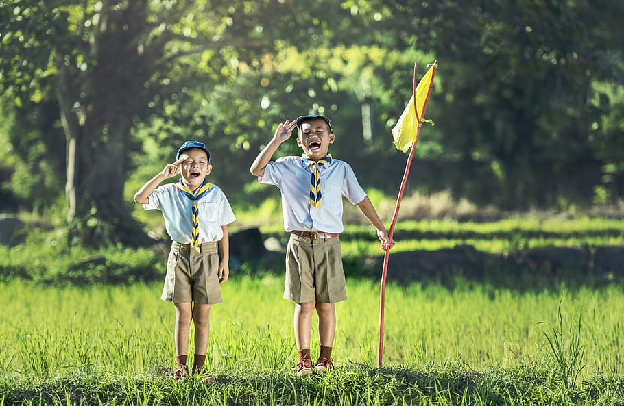 Boy Scout Banner, young, men, outdoor, sister Free HD Wallpaper