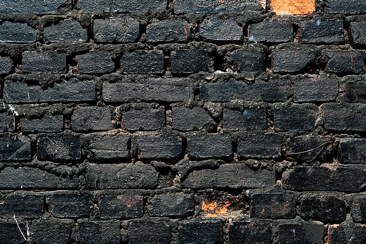 Brick Wall Texture Photoshop, concrete, gray, rough, closeup Free HD Wallpaper