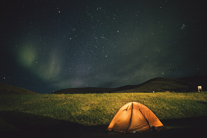 Camping Landscape, landscape, star  space, exploration, wilderness area Free HD Wallpaper