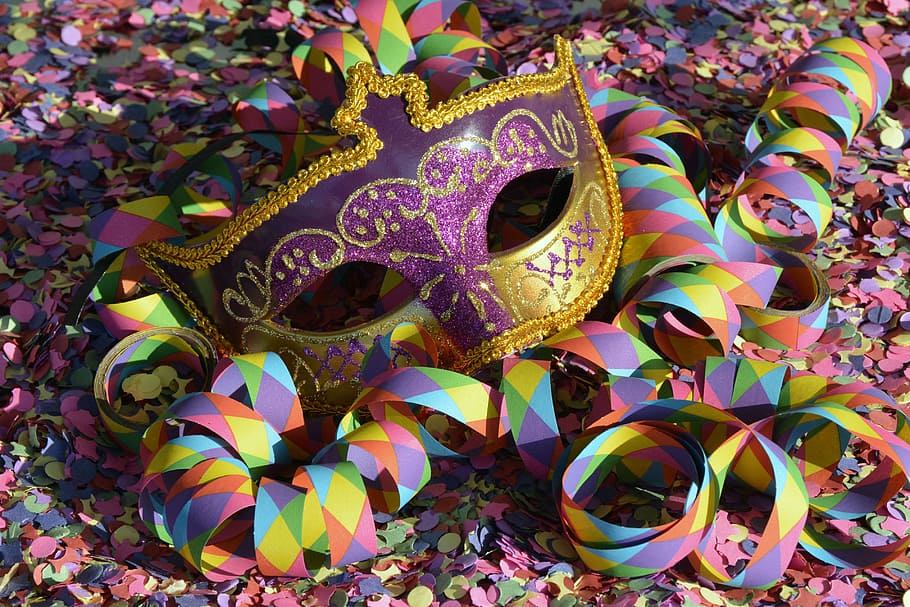 Circus Confetti, costume, carneval, mask  disguise, ornate Free HD Wallpaper