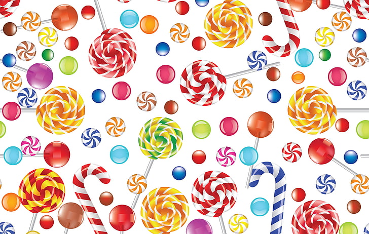 confetti, red, ornate, unhealthy eating Free HD Wallpaper