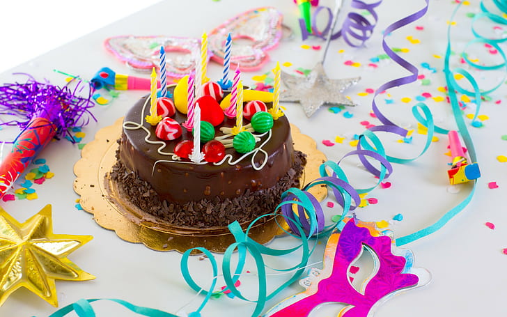 Cute Happy Birthday Cake, birthday, happy birthday, Happy Birthday, happy Free HD Wallpaper