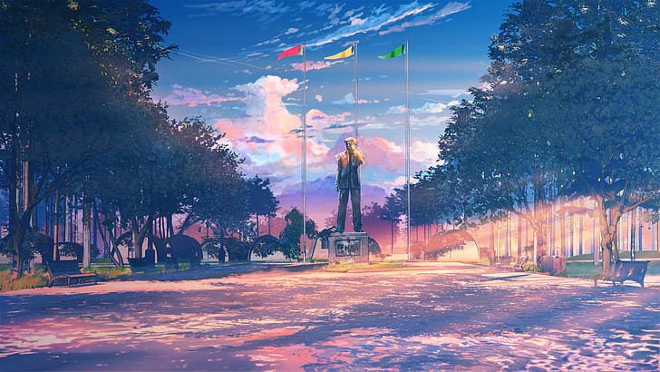 monument, iichaneroge, everlasting summer, camp Free HD Wallpaper