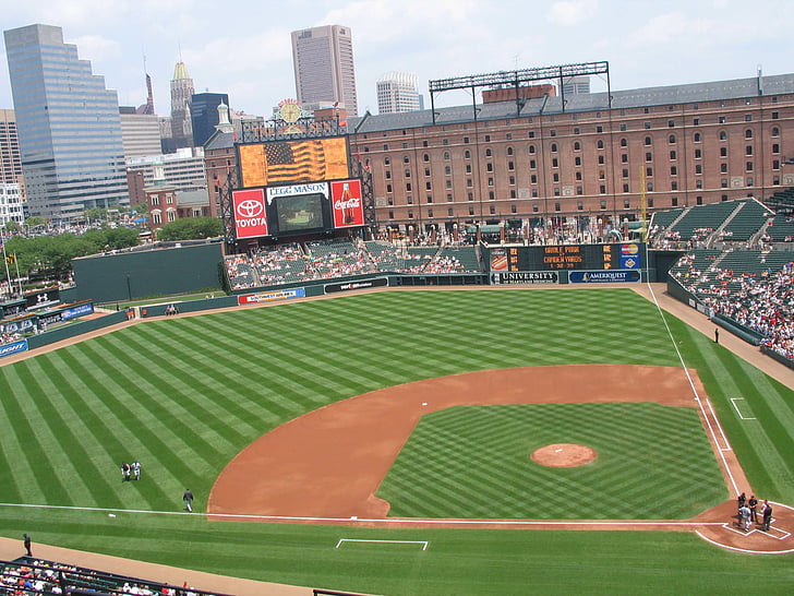 Oriole Park at Camden Yards, mlb, baseball, baltimore, orioles Free HD Wallpaper