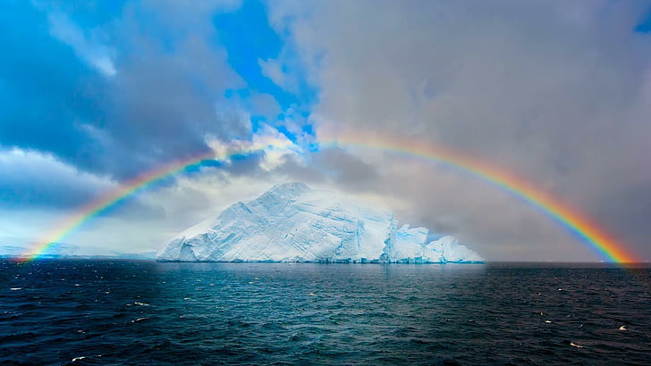 rainbow, artic, phenomenon, cloud Free HD Wallpaper