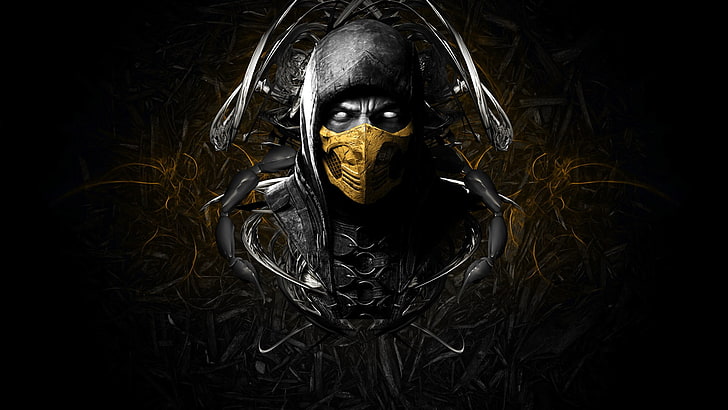 Scorpion Bug, human face, celebration, horror, studio shot Free HD Wallpaper