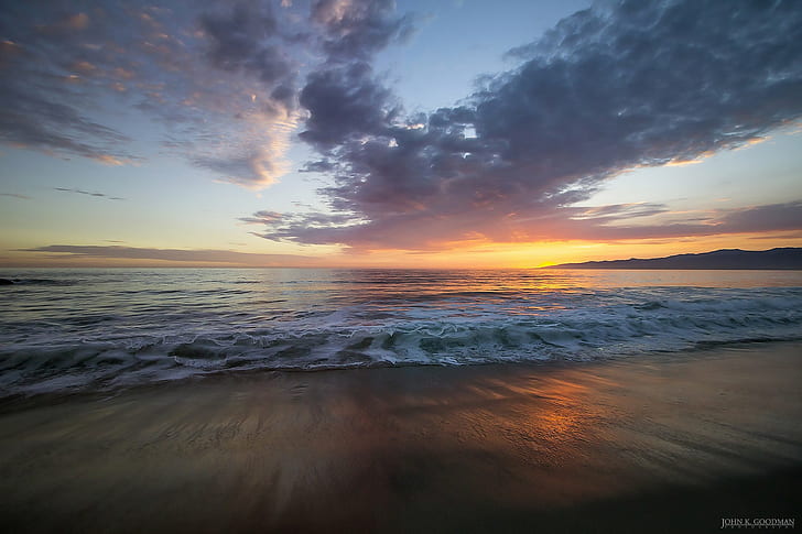 sunrise, sea, nature, observatory Free HD Wallpaper