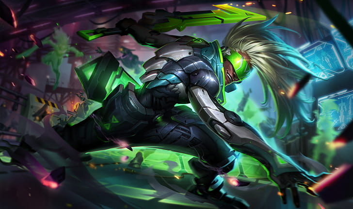 sword,, ekko, project skins, league of legends Free HD Wallpaper