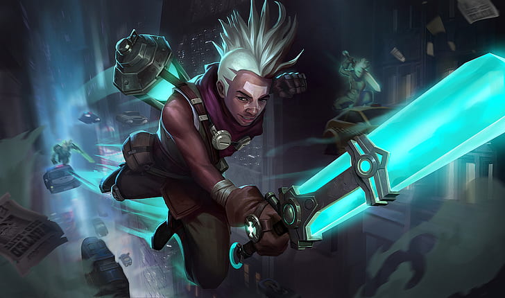 Vi LOL, ekko league of legends, league of legends, video game Free HD Wallpaper