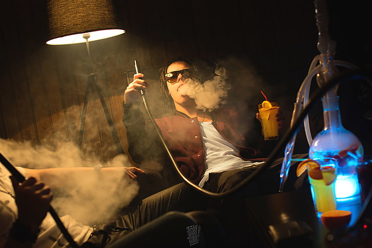 Ancient Hookah, smoking issues, fire, boris gunpowder, one person Free HD Wallpaper