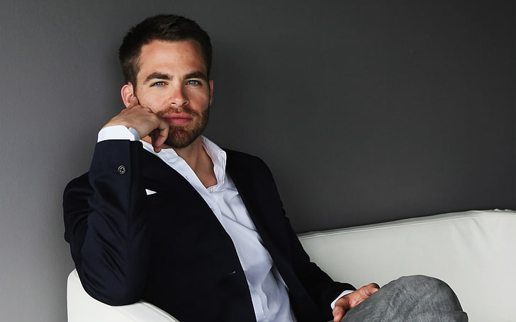 Chris Pine's Father, shirt, male beauty, lifestyles, beard Free HD Wallpaper