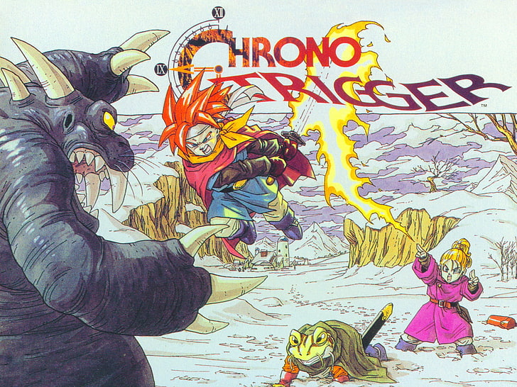 Chrono Trigger, mask, multi colored, communication, 16bit Free HD Wallpaper