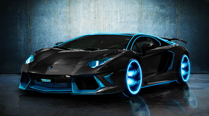 Cool Tron Cars, retro styled, car, cars, suv Free HD Wallpaper