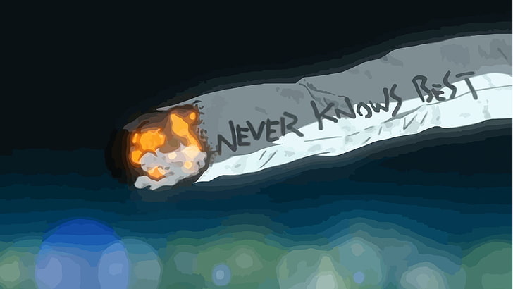 Copneconic Never Knows Best, text, sky, flcl, reflection Free HD Wallpaper