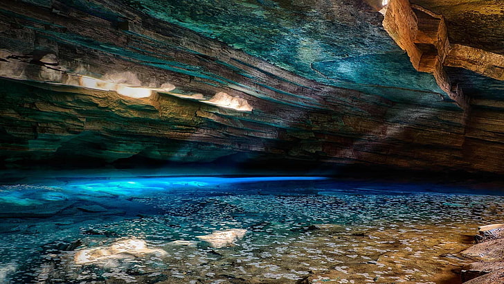 Crystal Cave Concept Art, travel, physical geography, stream, scenics  nature Free HD Wallpaper