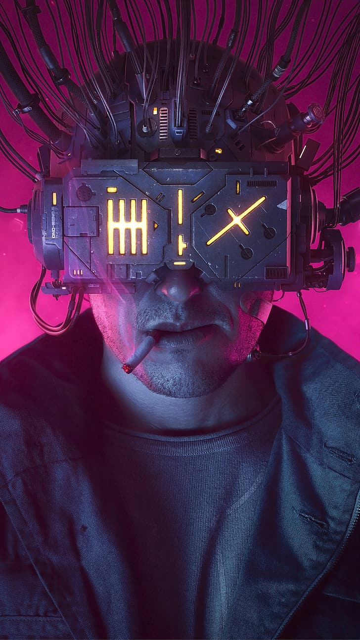 Cyberpunk Watch, cigarettes, neuromancer, helmet, rafael moco Free HD Wallpaper