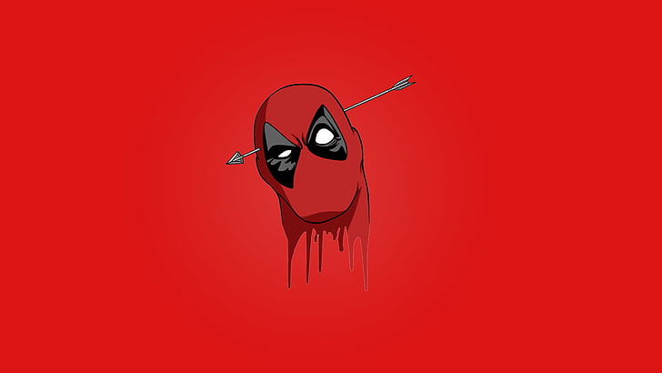 Deadpool Loading Screen, red background, deadpool, mammal, representation