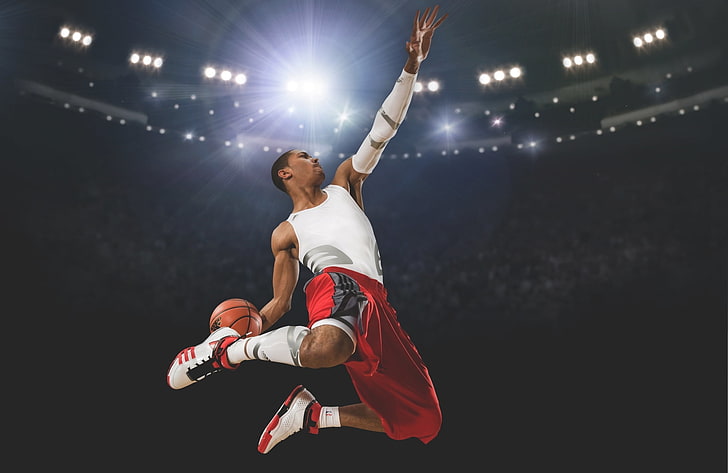 Derrick Rose Team, composite image, sport, young men, vitality Free HD Wallpaper