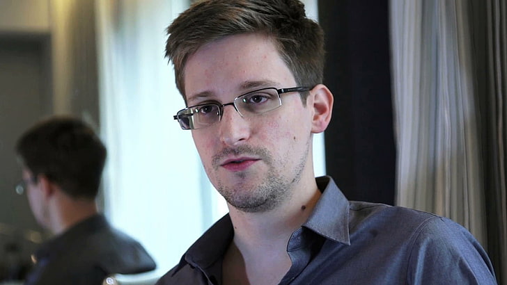 Edward Snowden Model, glasses, professional occupation, male beauty, brown hair Free HD Wallpaper