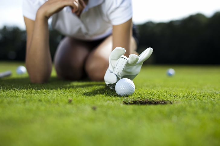 golf, hand, glove, golf ball Free HD Wallpaper