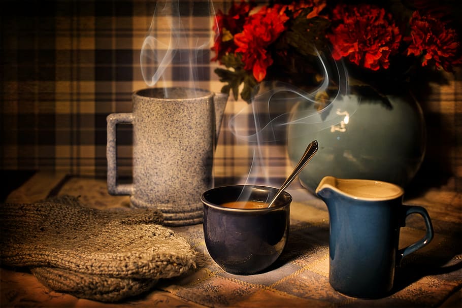 Holiday Coffee, drink, refreshment, nature, closeup