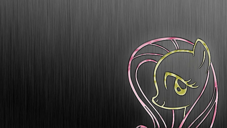 My Little Pony, cute, metallic, fluttershy, abstract