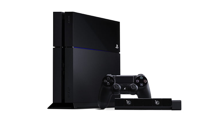 Newest PS4 Console, black color, playstation, sony, indoors Free HD Wallpaper