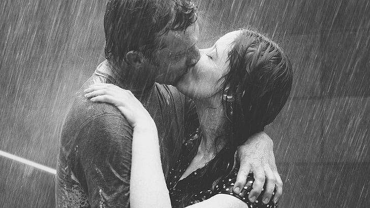 Romantic Rain Photography, men, relationship, together, old Free HD Wallpaper