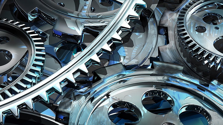 Rotating Gear, brake system, device, industrial, mechanism Free HD Wallpaper