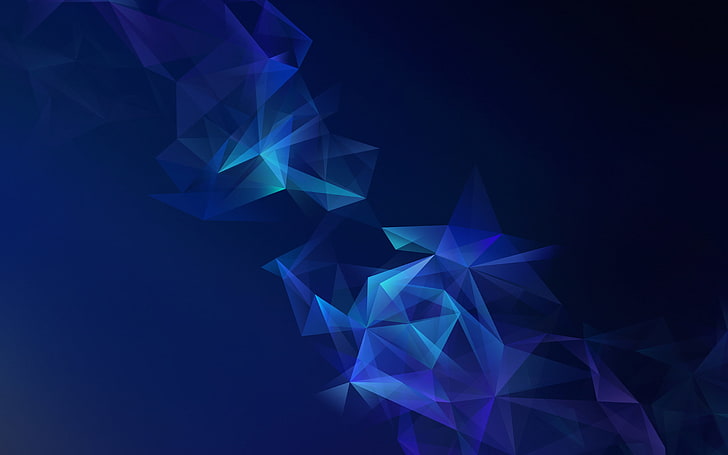 Samsung Galaxy A52, glowing, lowpoly, paper, diamond  gemstone Free HD Wallpaper