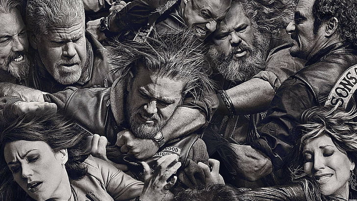 Sons of Anarchy Season 7 Cast, male likeness, togetherness, lifestyles, people