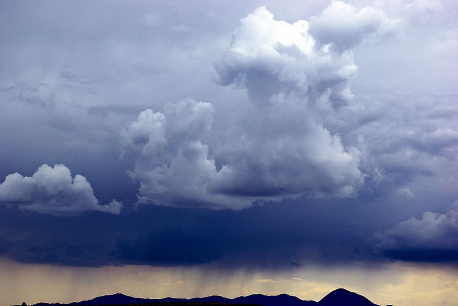 thunderstorm, wind, rain, scenics  nature Free HD Wallpaper