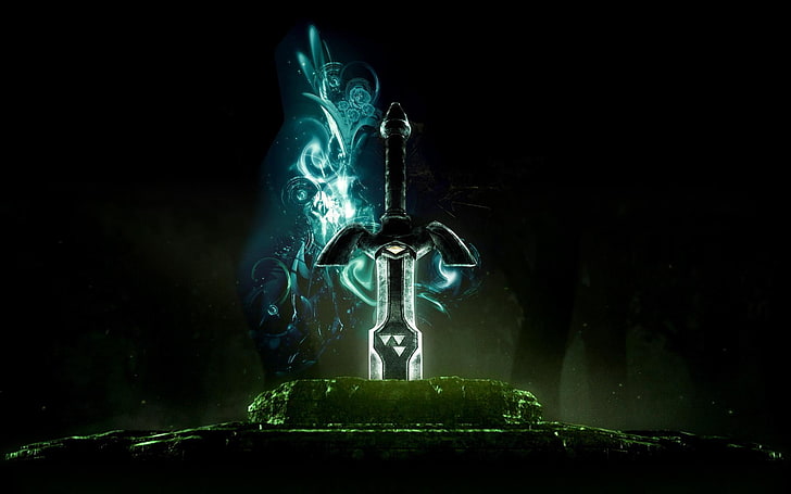 Twilight Princess Master Sword, nintendo, illustration, excalibur, lighting equipment Free HD Wallpaper