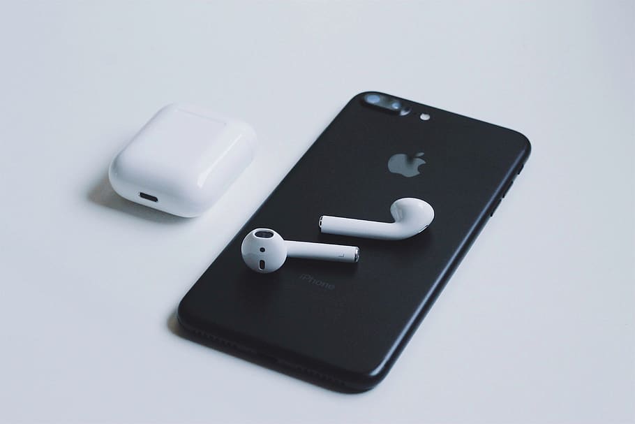 AirPod Skins, white background, mobile phone, indoors, cut out Free HD Wallpaper