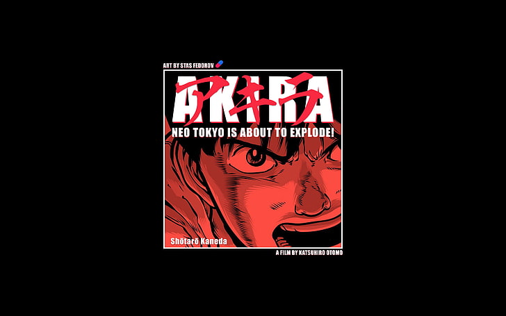 Akira Drawing, illustration, black background, creativity, nightlife