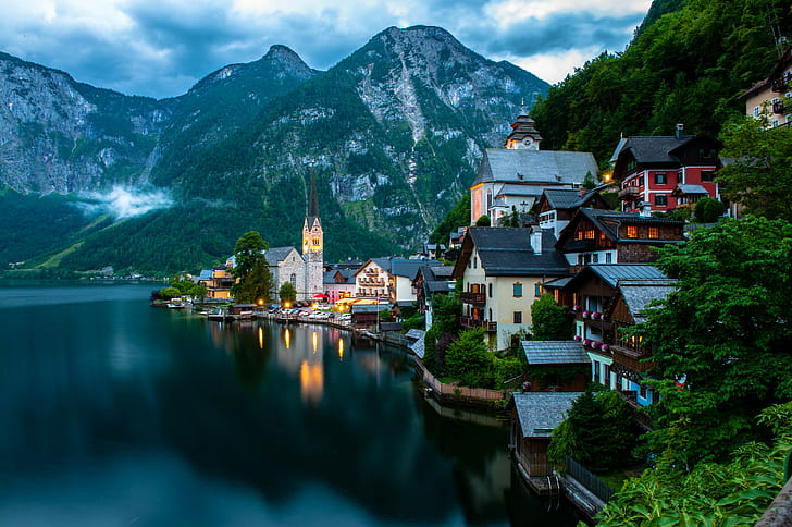 Austrian Culture, nature, hallstatt, dachstein mountains, austria Free HD Wallpaper