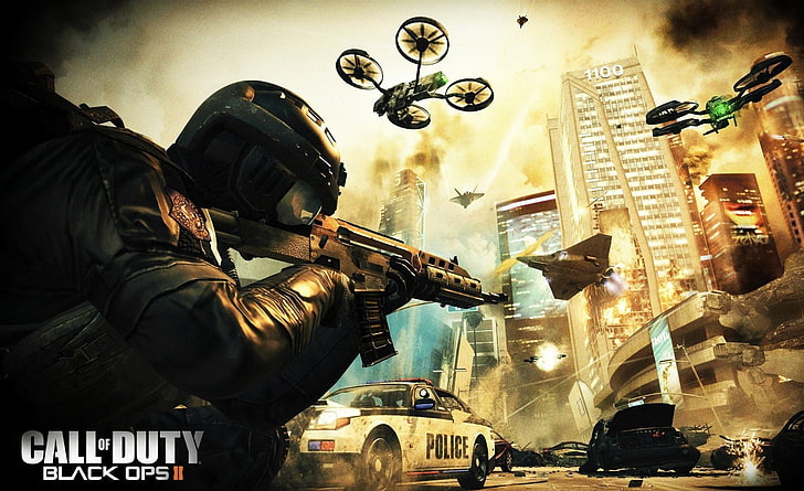 Call of Duty Black, night, ops, street, black ops 2 Free HD Wallpaper