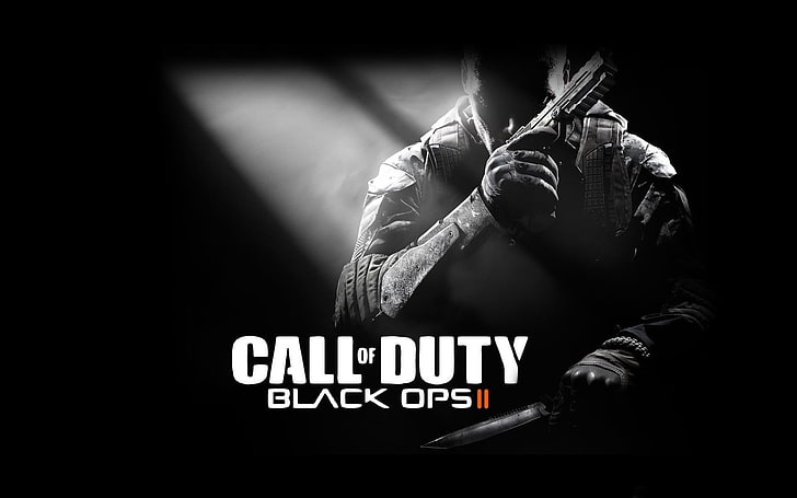 Call of Duty Black Ops 2 Game, safety, human hand, black background, video games Free HD Wallpaper