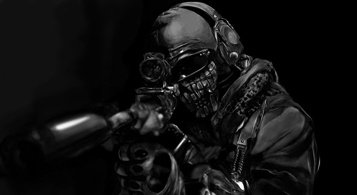 clothing, black background, security, call of duty Free HD Wallpaper