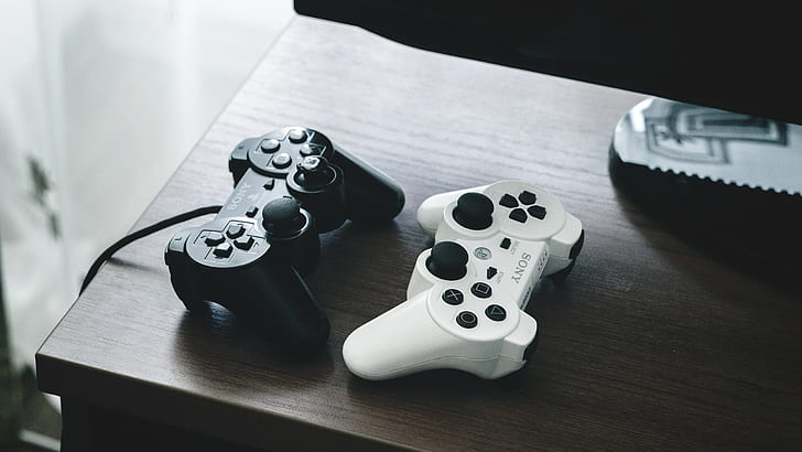 controllers, hitech, white, black Free HD Wallpaper