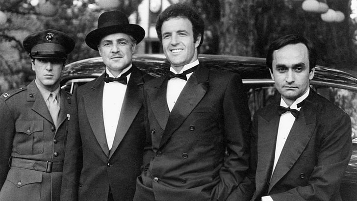 Corleone Logo, young men, the godfather, people, group of people Free HD Wallpaper