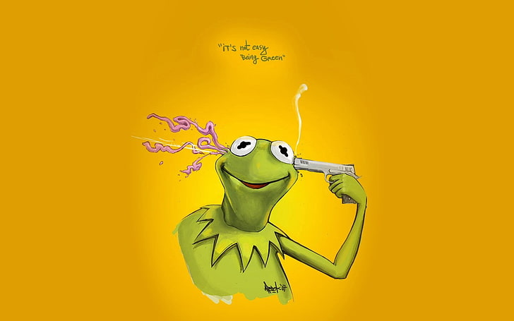 Cute Kermit Meme, Art, frogs, art, animals Free HD Wallpaper