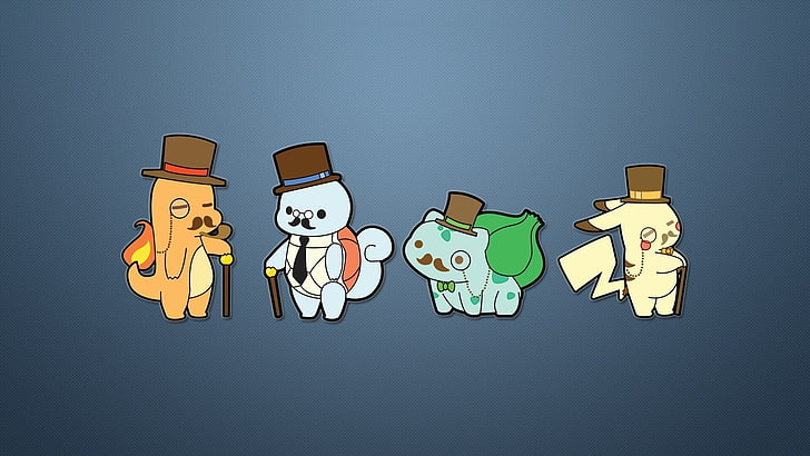 Grass Type Starter Pokémon, representation, men, cheerful, cut out Free HD Wallpaper