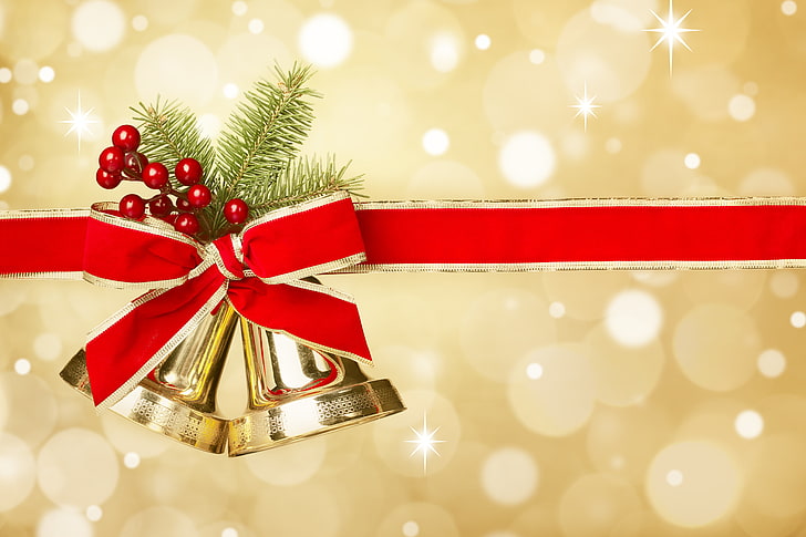 Hallmark New Year Cards, christmas lights, gift, bokeh, holiday  event Free HD Wallpaper