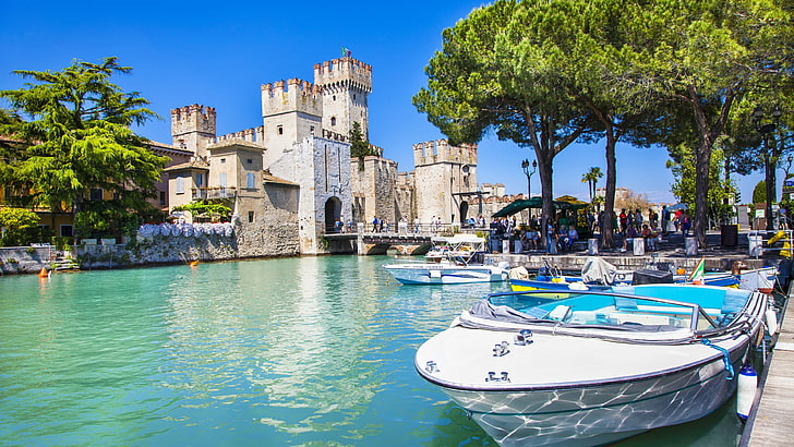 Limone Sul Garda, lake, europe, built structure, travel Free HD Wallpaper