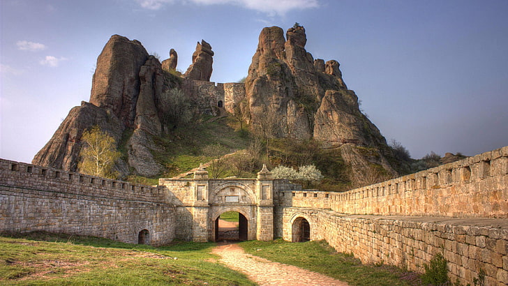 Sofia From Belogradchik Fortress, grass, built structure, architecture, ancient