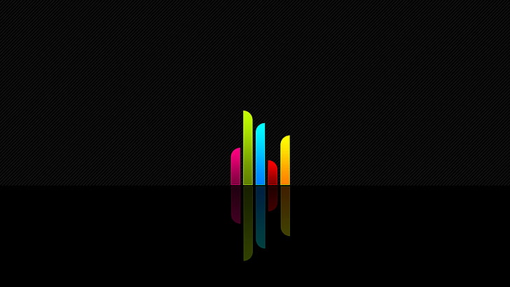 Sunset Minimalist, audio spectrum, variation, indoors, minimalism Free HD Wallpaper